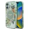Guess Guhmp16Shfwbdcen Iphone 16 6.1 Zielony/Green Hardcase Iml Flower & Tonal Circle Magsafe