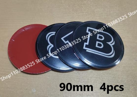 AAZE1 90mm Modified Wheel Hubcap Emblem Badge Sticker for BRABUS W464 G63 G65 W204 W213 GLS CLA W220 W176 W205 W253 W166 X156 CLB GL