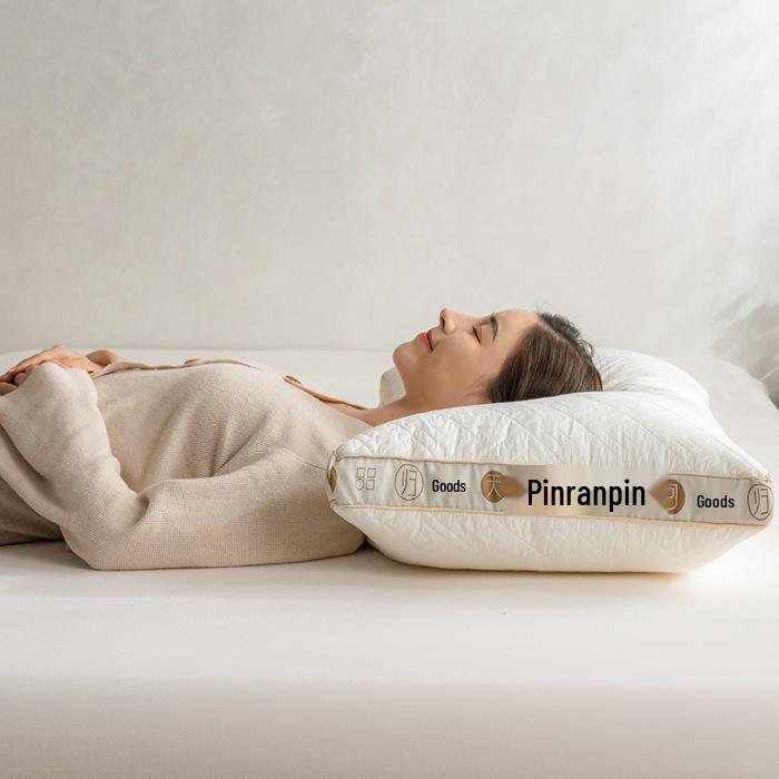 Hotel Feather Velvet Pillow: Breathable, Washable, Neck Support for Adults