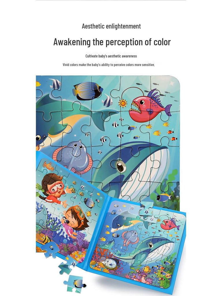 Portable Magnetic Puzzle Book for Early Childhood Education