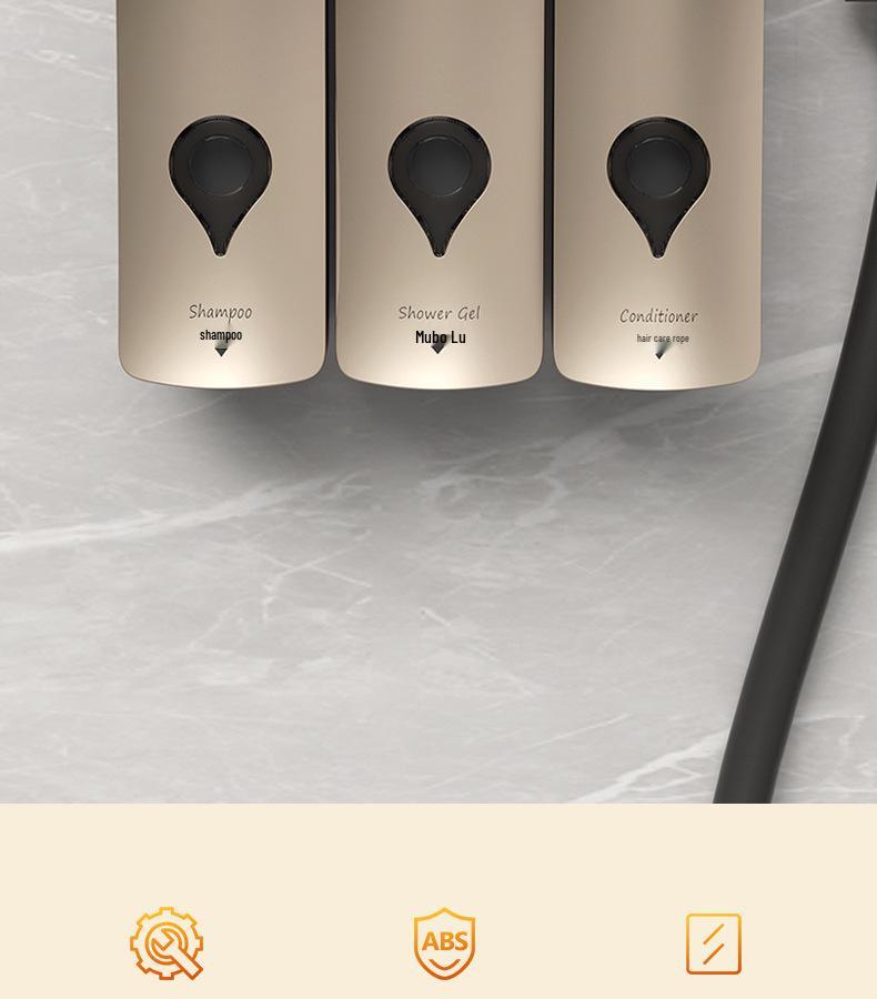 Punch-Free Wall-Mounted Bathroom Soap Dispenser