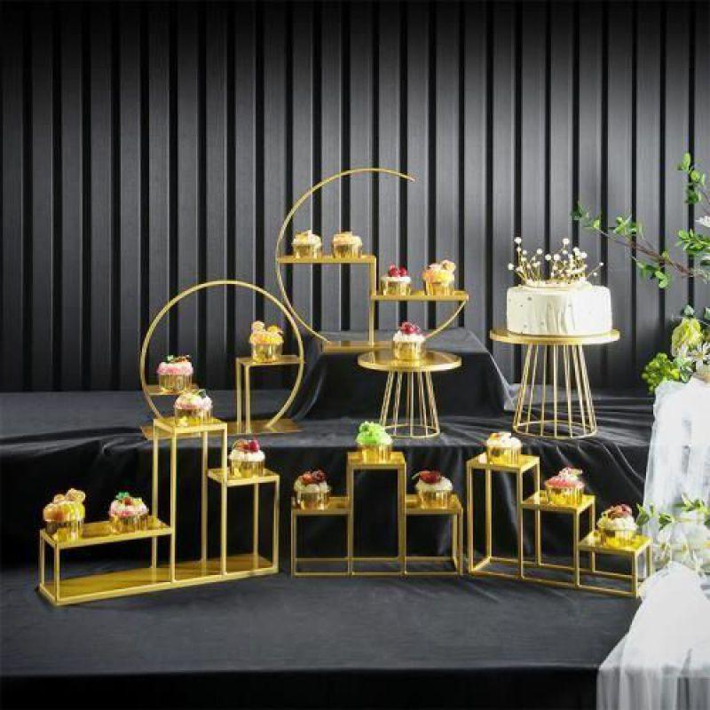 European Dessert Table Stand Set: Elegant Wedding Ornament for Cakes, Pastries, Buffets & Tea Towers