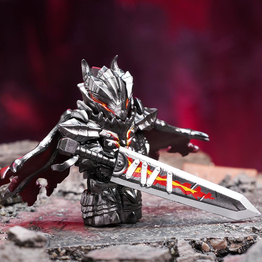 Dunkler Ritter Benutzerdefinierte Bausteinfigur Riesen Schwert Waffe Sammlerstück Spielzeug Für Erwachsene Hobby-Enthusiasten