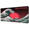Great Wave Black Desk Mat Mousepad Japanese Art Mouse Pad Rubber Mat Mouse Carpet Table Pads Pc Mats 900x400 Office Accessories