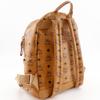MCM Logogram Backpack Daypack MMK2AVE20 Small Studs Brown PVC Women Used