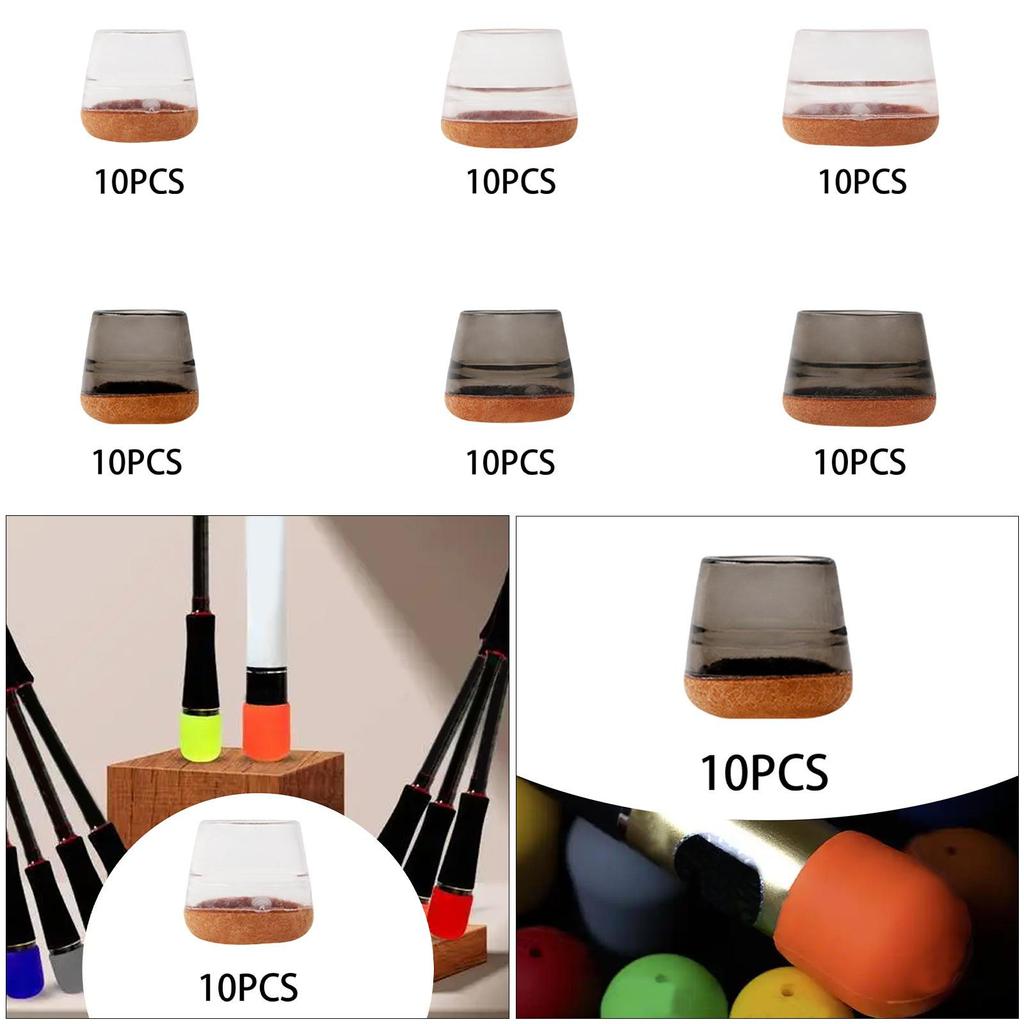 10 Stück Köderruten Bodenschützer Angel Endkappen Halter Abdeckungen