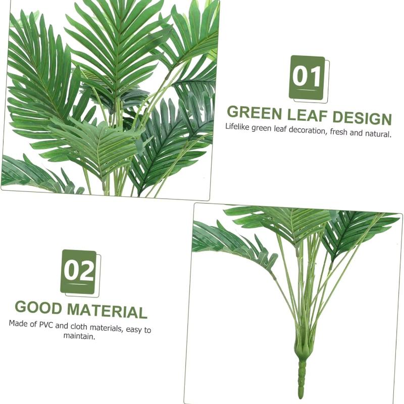 Artificial Plant for Indoor Decor Artificial Palm Tree Fake Plant Vase for Home Office