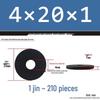 Thickened Black Flat Washer: Enhanced Round Metal Spacer for Home Use