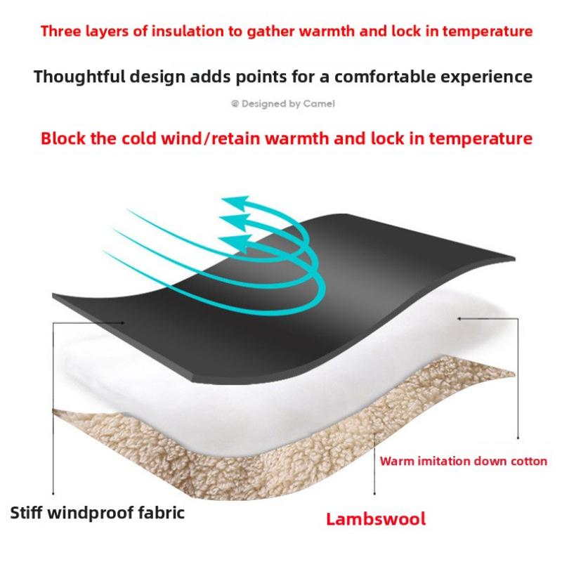 Winter Cotton Pants Men Fleece Lined Plus Size Outdoor Casual Long Pants Warm Lamb Wool Sweatpants Men Casual Sports