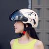 Certified Cute Panda Electric Vehicle Helmet for All Seasons - Unisex Motorcycle & Scooter Half Helmet