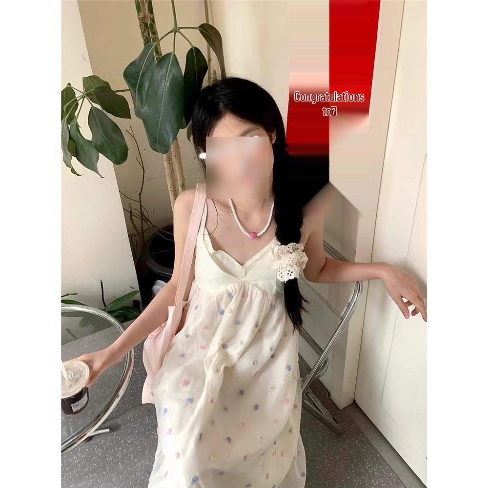 

Женское летнее цветочное платье с V-образным вырезом на тонких бретелях для пляжа S (Fits up to 90 lbs)