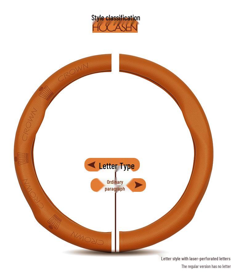 Echtes Leder Crown Lenkradbezug für Modelle 2005-2018 (12.-14. Generation)