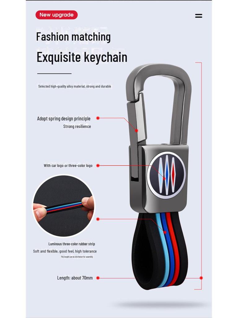 BMW 5 Series Key Cover for 530, 525, 325li - Metal Shell with Buckle
