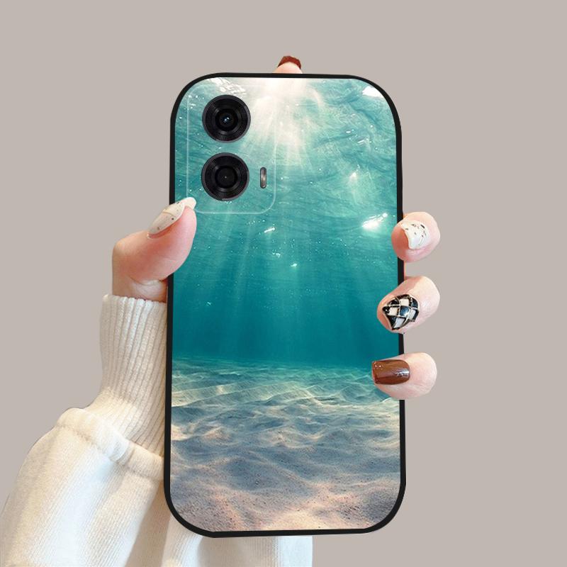 For Motorola Moto G24 Power 4G Case G 24 New Fashion Flower Silicone Soft Back Cover For Moto G04 G04s Phone Case MotoG04 Coque