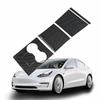 Tesla Model 3 Karbonfaser-Konsolenpanel Kratzfester Dekorativer Aufkleber