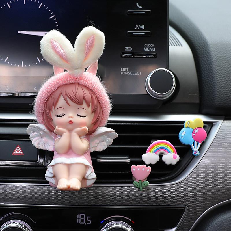 Niedlicher Anne Dekorativer Auto-Duftclip für Lüftungsschlitz Langanhaltende Aromatherapie für Autoinnenraum Auto-Klimaanlagen-Duftchip Auto-Ornament