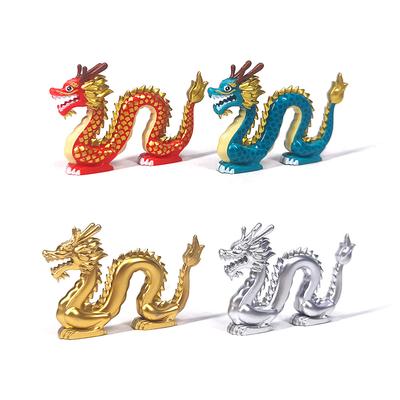 Small Particle Assembly Building Block Animal Oriental Dragon Spare Parts Scene Ornament Toy