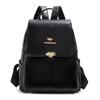 Multi-Purpose Backpack Retro Commuter Women's Large Capacity Solid Color Travel Backpack