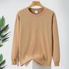 Unisex Pure Cotton Sweatshirt - Long Sleeve, Loose Fit, Round Neck, Ideal for Spring/Autumn