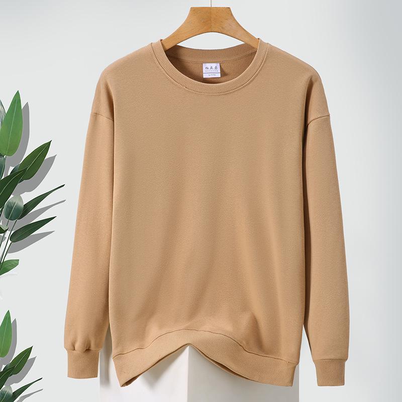 Unisex Pure Cotton Sweatshirt - Long Sleeve, Loose Fit, Round Neck, Ideal for Spring/Autumn