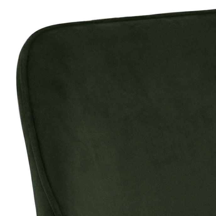 Ranja UPHOLSTERED CHAIR, olive green, METAL LEGS