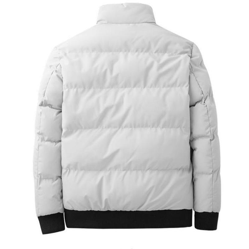 Winter Down Jacket Men's Cotton Coats Thick Warm Jacket Casual Coat Imitation Silk Cotton