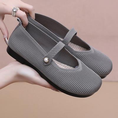 Buty damskie wiosenno-jesienne nowe klamra wszechstronne buty damskie odporne na zużycie miękkie podeszwy casualowe oddychające buty modne pojedyncze buty