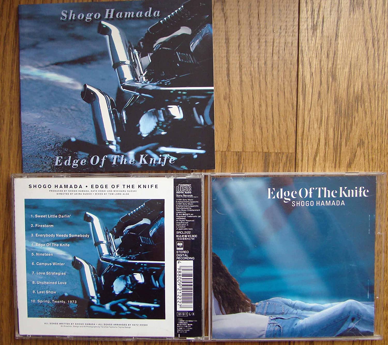 

CD SHOGO HAMADA - EDGE OF THE KNIFE CRCL2122 Sony 1991 Japan Japanese Pop/Rock Used