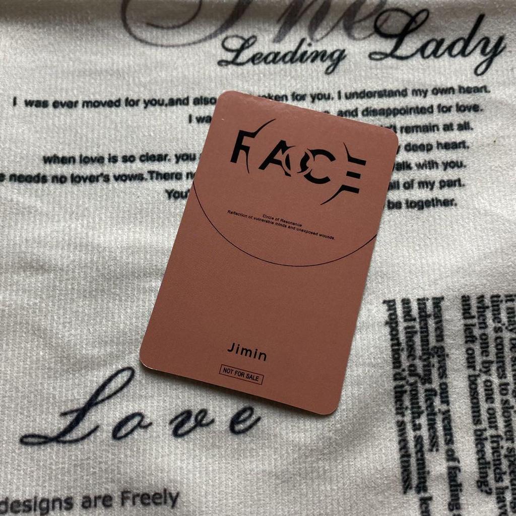 [USED] bts FACE JPFC Lakidro trading card Jimin jimin