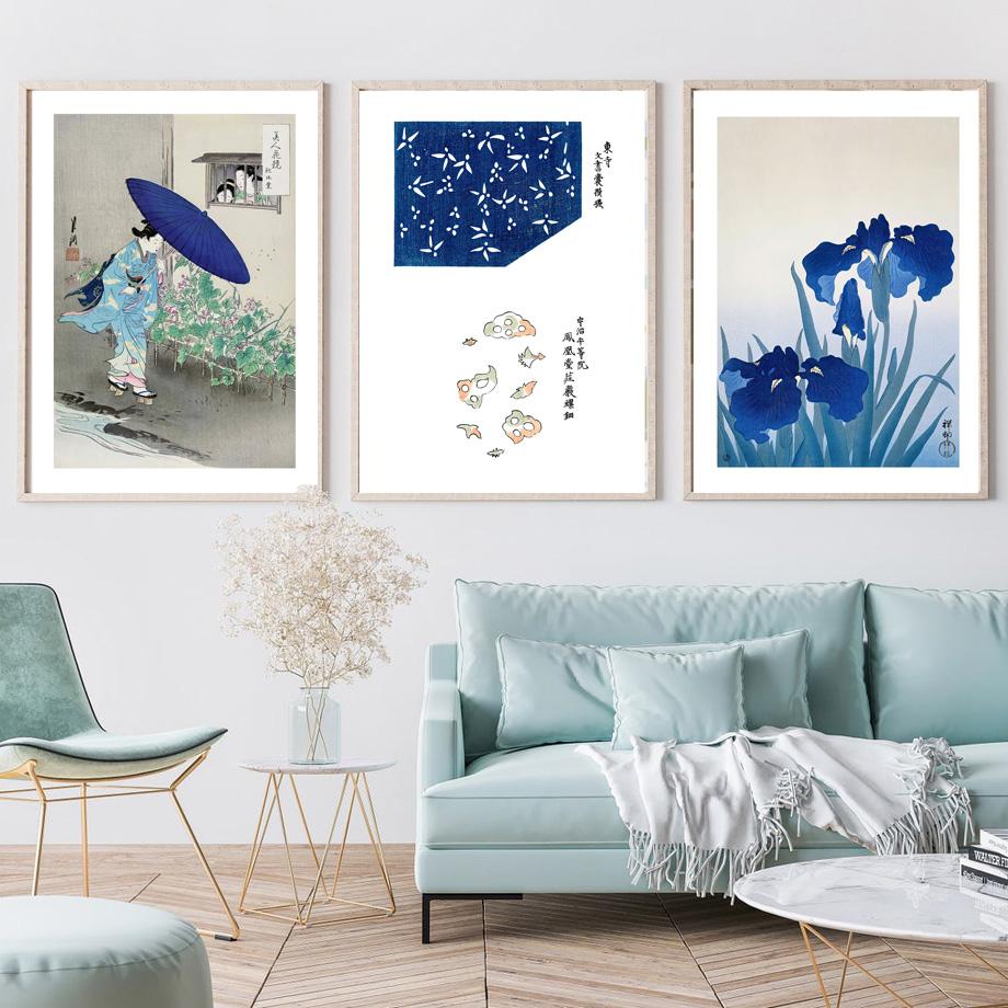 Katsushika Hokusai Kanagawa Great Wave Posters Vintage Japanese Wall Art Print Canvas Painting Decor Pictures For Living Room