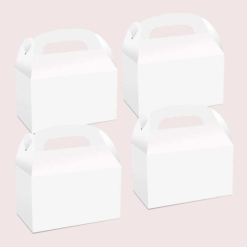 4pcs Solid Color Paper Candy Box Birthday Gift Packaging Boxes Candy Bags Wedding Favors Birthday Party Decoration Baby Shower