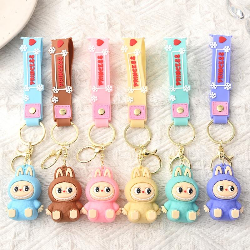 PVC Soft Rubber Bag, Car Grab Doll, Small Gift, Sitting Key Chain.