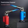 JL550 Direct Jet Torch: Windproof Metal Lighter with Blue Flame, 1300℃ Welding Torch for Outdoor Use
