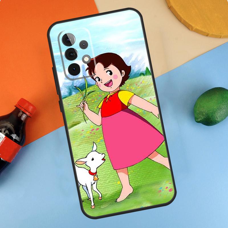 Cartoon Heidi Case For Samsung Galaxy A54 A34 A14 A53 A13 A23 A33 A73 A51 A71 A12 A22 A32 A52 A21S Coque