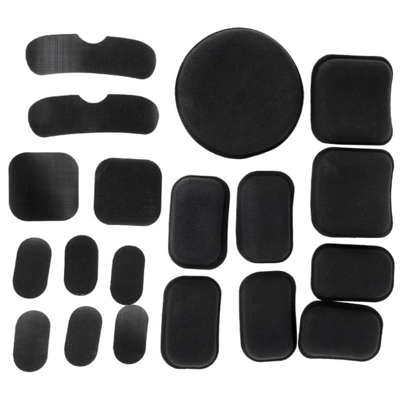 19Pcs Helmet Padding Motorcycle Foam Pads for Head for Protection Liners Inner P