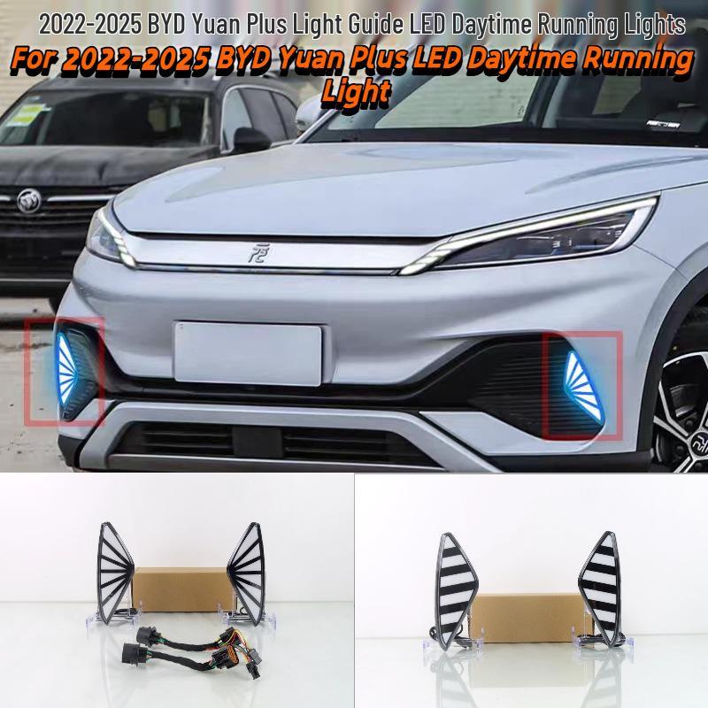 LED Daytime Running Lights for 2022-2025 BYD Yuan Plus Front Bumper