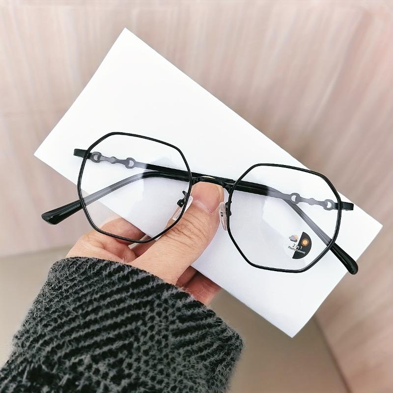 Pochromic Fashion Glasses Dual-Use Day & Night with Gray Lenses for Daytime and White Lenses for Night Vision