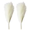 2Pcs Artificial Pampas Grass Exquisite Layout Props Faux Silk Flower No-watering Fluffy