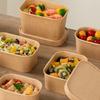 Disposable Kraft Paper Takeaway Box with Lid