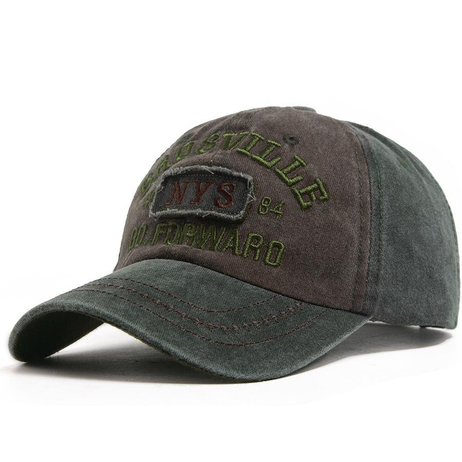 Vintage Fashion Washed Baseball Cap Patchwork Design Cotton Men Women Soft Top Dad Hat Casual Sports Visor Snapback Adjustable