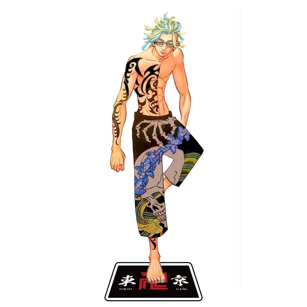 Anime Tokyo-revenge Acrylic Bracket Model Character Manjiro Sano Draken Model Desktop Ornament Standing Fan Collection Gift