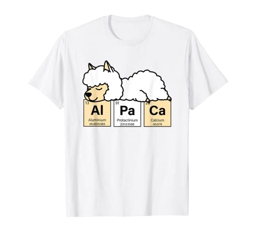 Alpaca Periodic Table of Elements Llama Paco Hakaya Alpaca T-Shirt