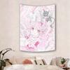 Anime Girl Cartoon Wall Tapestry  Art Wall Hanging for Dormitory Bedroom Bedside  Rental Room Wall Background Decor