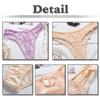 WHITE FANG Panties with Sexy TT220 Women's T-Back See-Through Ribbon, Lingerie, (Purple)