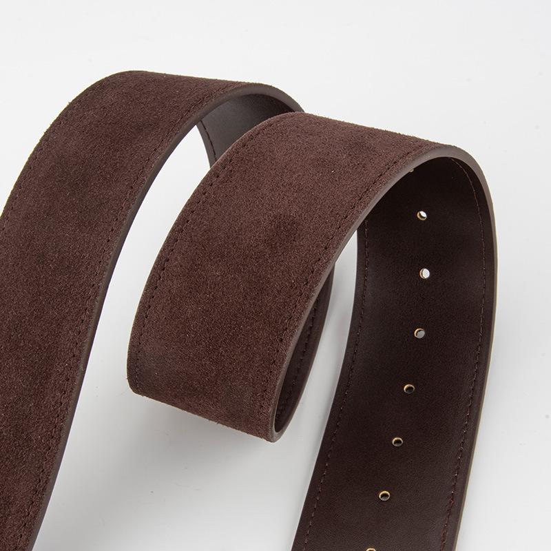 Retro Maillard Style Wide Belt for Women with Waist Slim Waist and Skirt with Temperament American Hot Girl Style Belt