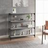 VidaXL Bookcase Sonoma Grey 100x33x100 Cm Engineered Wood Steel 819360