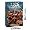 2026 Hochlandrind Adventskalender 24 Tage 3D Weihnachten Countdown Kalender Wiederverwendbar Niedlich Festival Ornamente Set Weihnachtsgeschenk