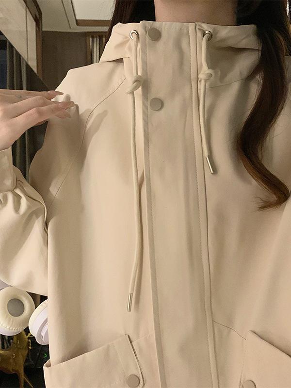 Off-White Hooded Loose Fit Windbreaker Jacket