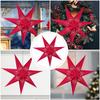 2Pcs Star Paper Lampshade for Holiday Events - Hanging Christmas Lantern, Elegant Ceiling Decoration, Suitable for Wedding Bar