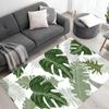 Tropical Plant Green Leaf Floor Mat Home Kitchen Living Room Decoration Antifouling Carpet Bedroom Room Simple Corridor Door Mat